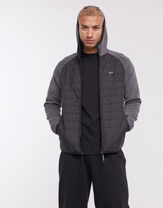 Черный пуховик с капюшоном Jack & Jones Core