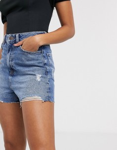 Синие шорты в винтажном стиле с завышенной талией New Look-Синий