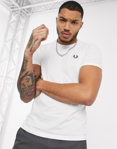 Белая футболка с окантовкой Fred Perry-Белый