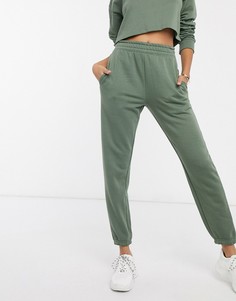 Темно-зеленые узкие джоггеры от комплекта Missguided-Зеленый