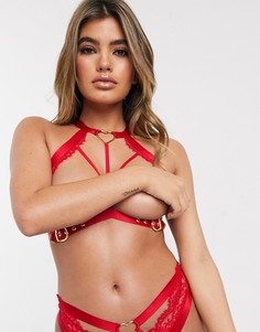 Красный кружевной бралетт Hunkemoller