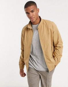 Светло-коричневая куртка Харрингтон Topman-Черный
