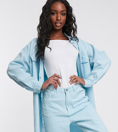 Светлая джинсовая рубашка свободного кроя от комплекта Missguided Tall-Синий
