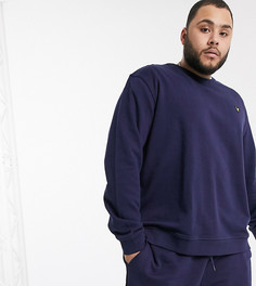 Темно-синий свитшот с круглым вырезом Lyle & Scott