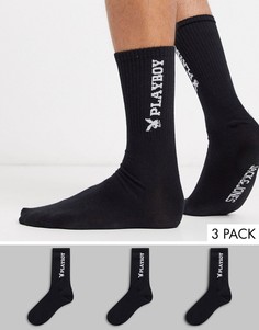 Носки с дизайном "PLAYBOY" Jack & Jones-Черный