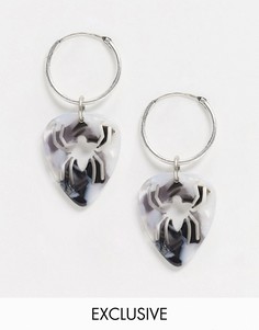 Серьги-кольца Reclaimed Vintage-Зеленый