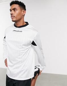 Белый лонгслив Reebok Training