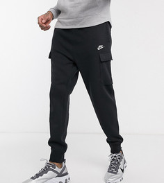 Черные джоггеры карго с манжетами Nike Club Tall-Черный