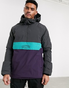 Серо-фиолетовая горнолыжная куртка-анорак Billabong Stalefish-Фиолетовый
