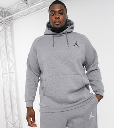 Серое худи с логотипом Nike Jordan Plus-Серый