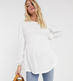 Топ с пышным рукавом на манжете и завязкой на спине ASOS DESIGN Maternity-Красный