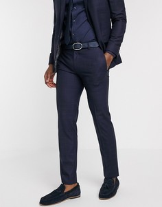 Темно-синие узкие брюки Ben Sherman-Темно-синий
