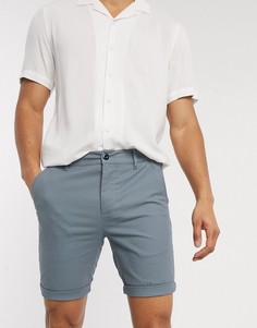 Супероблегающие шорты чиносы ASOS DESIGN-Синий