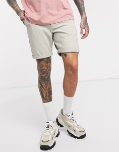 Бежевые узкие шорты чиносы ASOS DESIGN-Бежевый