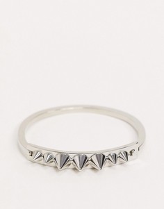 Серебристый браслет-манжета с шипом ASOS DESIGN-Серебряный