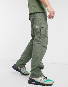 Зеленые брюки-карго Carhartt WIP-Зеленый