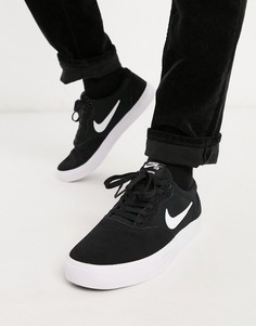 Черные замшевые кроссовки Nike SB Chron-Черный