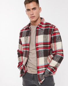 Красная рубашка навыпуск в клетку River Island-Красный
