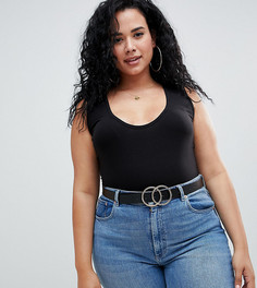 Боди ASOS DESIGN Curve-Черный
