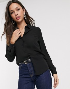 Черная рубашка на пуговицах New Look-Черный