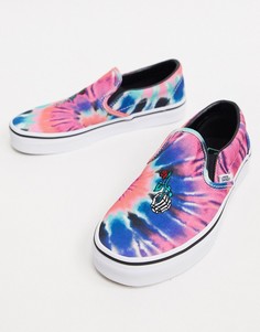 Кроссовки-слипоны с принтом тай-дай Vans-Мульти