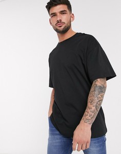 Черная oversize-футболка New Look-Черный