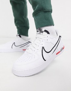 Белые кроссовки Nike Air Force 1 React-Белый