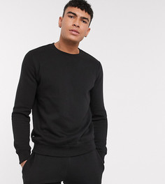 Черный базовый свитшот Threadbare Tall