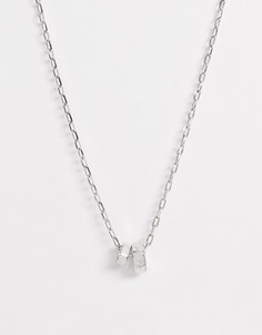 Серебристая цепочка с подвесками Icon Brand-Серебряный