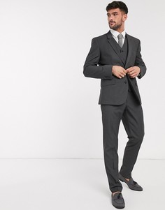 Темно-серые облегающие брюки ASOS DESIGN-Серый
