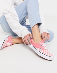 Розовые кеды со вставкой в клетку Vans Authentic Era-Розовый