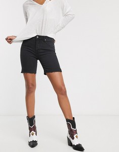 Черные удлиненные джинсовые шорты Free People-Черный