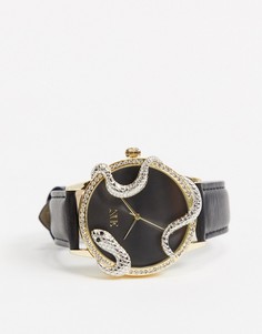 Часы с кристаллами Swarovski ASOS EDITION-Черный