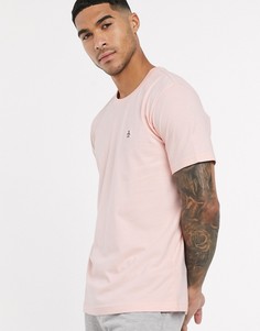 Розовая футболка с вышитым логотипом Original Penguin-Розовый