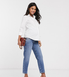 Джинсы прямого кроя River Island Maternity-Синий