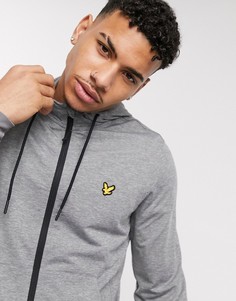 Серый худи на молнии Lyle & Scott