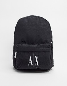 Черный рюкзак с логотипом Armani Exchange Icon AX