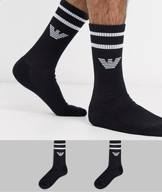 Комплект из 2 пар носков с логотипом Emporio Armani-Черный