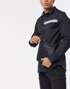 Черная сумка через плечо с логотипом Armani Exchange-Черный