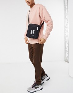 Черная сумка через плечо с логотипом Armani Exchange Icon AX-Черный