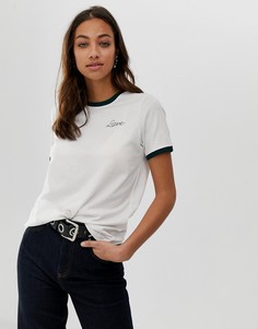 Футболка с вышивкой Vero Moda-Белый