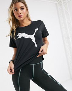Футболка с логотипом Puma-Черный