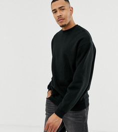 Черный oversize-свитшот ASOS DESIGN Tall