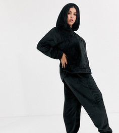 Комплект для дома из худи и джоггеров ASOS DESIGN Curve-Черный