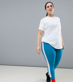 Эластичные леггинсы ASOS 4505 Curve-Зеленый