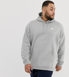 Серый худи с логотипом-галочкой Nike Plus 804346-063