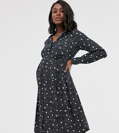 Свободное платье для беременных с узором в горошек Mamalicious-Мульти Mama.Licious