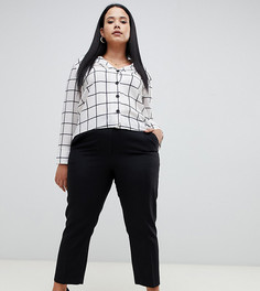 Укороченные брюки ASOS DESIGN Curve-Черный