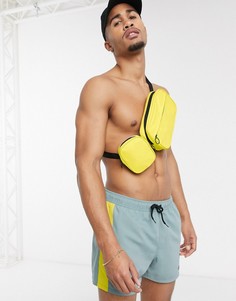 Желтая сумка-кошелек через плечо с отделениями ASOS DESIGN-Желтый