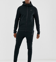 Черные джоггеры с флисом и манжетами Nike Tall Tech-Черный